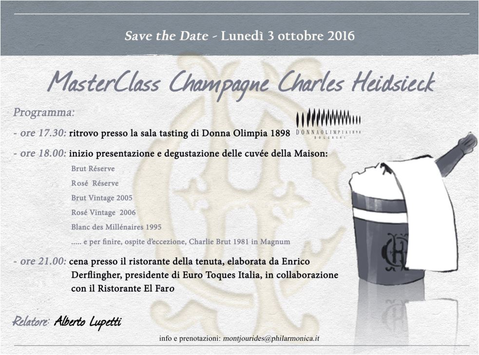 Master Class Charles Heidsieck 3 Ottobre